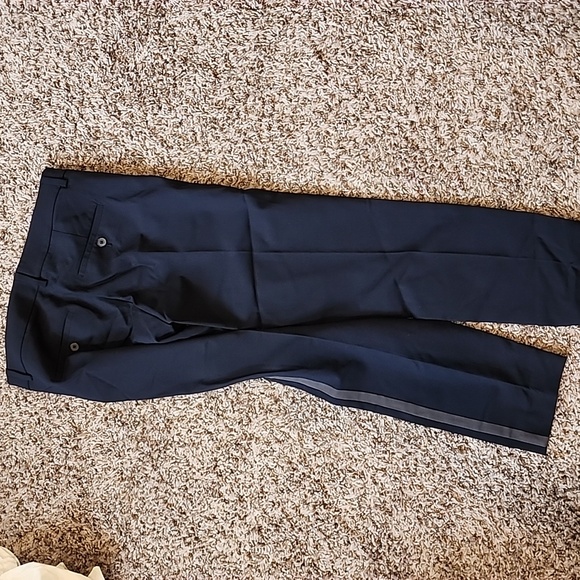 Vince Womens Navy Gray Tailored Pants Size 4 - Picture 4 of 6